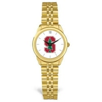 Ženski zlatni Stanford kardinal Logo Medaljon Rollid Link narukvica ručni sat