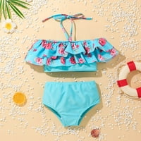 NJSHNMN Little Girls kupaći kostim bez rukava bez rukava na plaži Bearinis kupaći kostim ljeto