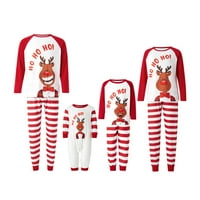 Porodica Treegren Podudaranje pidžama Božićne PJS Holiday noćni odjeća za spavanje za spavanje dugih