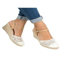 Avamo Wemens Espadrille Platform Wedge Sandales Ankle Sthrappy Close Slingback High Heel Summer Sandals