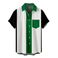 Dxhmoneyh košulja Muški gumb s kratkim rukavima dolje Vintage Bowling košulje Big i visoka Ležerna Havajska
