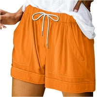 Ljetne kratke hlače za žene Dužina koljena elastična struka Bermuda Hlače udobne labave povremene sportske