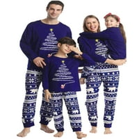 Crianlook Holiday Božićna porodica Pajamas Podudarni set Xmas PJS za parove Dječja dječja odjeća za spavanje Zimske casual labave padžame odijelo