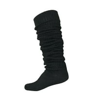 Wavsuf čarape za žene visoke koljena - veličina crne čarape BESPLATNO