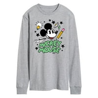 Disney - Mickey Mouse - školska doodles - muške majice dugih rukava