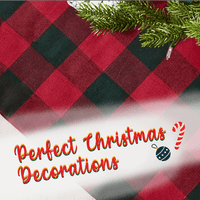 Bambina božićna suknja sa crvenim i crnim plaičnim bufuzlotree suknji za dekor za Xmas