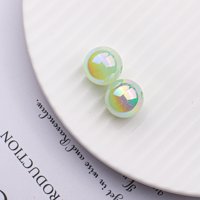 Feildoo akrilne okrugle perle Candy Boja plastična perla za diy ogrlice narukvica Nakit Nakit, a ljubičasta1