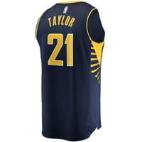 Muška fanatika brendirana Terry Taylor Navy Indiana Pacers Fast Break Replica Jersey - icon Edition