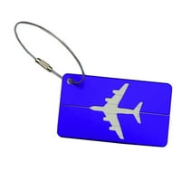 Aluminijska prtljaga Aluminijski zračni ravni uzorak prtljage Oznaka prtljage TUGA torba ID oznaka Držač nazivom s prstenom za ključeve