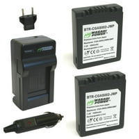 Wasabi električna baterija i punjač za Panasonic CGA-S002, DMW-BM7