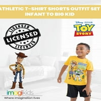 Disney Pixar Toy priča Woody Buzz Lightyear Toddler Boys Atletska majica MESH kratke hlače Outfit Podesite