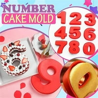 Kalupi za torte, veliki silikonski kalupi za pečenje, 3D veliki broj brava za sretan rođendan Braće