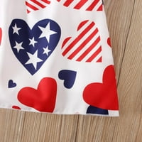 4. jula Toddler Baby Girl Odjeća za zastavu Star haljina 4 godine