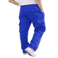 Ležerne prilike elastične struke teretni pantalone za muškarce džepove na otvorenom Atletičke duge hlače