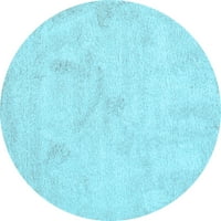 Ahgly Company u zatvorenom okruglom apstraktnoj svijetloj plavi prostirke savremene površine, 8 'krug