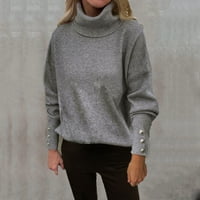 Ženski labav dugi rukav džemper Ležerne prilike pulover u vratu