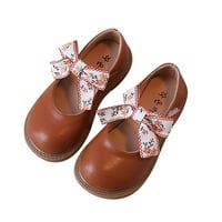 Cipele za dijete Djevojke Haljine cipele Slatke luk Cipele Satin gležanj kravate Cvijeće Djevojke za