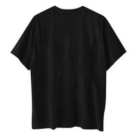 Olyvenn Smanjene T majice za žene s kratkim rukavima za bluza s kratkim rukavima na vrhu Crew Crt Bole