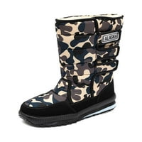 Zodanni Dame Mid Calf Boot Platform platforme čizme za snijeg plišane obloge Zimske tople cipele Žene rade Casual Okrugli nožni nožni muškarci Plava kamuflaža 11