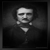 Edgar Allan Poe Portret BRIGID Ashwood sablasno zastrašujuće ukrase Halloween ukrasi matted uokvirenog