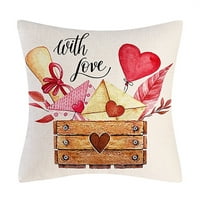 Spavaća soba za Valentinovo jastučna crtani film Ljubav srca Ispisan posteljinski jastuk
