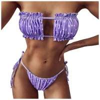 Amousa ženska seksi nabora za bikini moda višebojna dva kupaće kostim kupaći kostim
