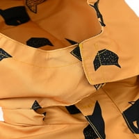 Avamo Boy Cat tiskana životinja za ispisnica sa zatvaračem Zipper debela jakna s kapuljačom s kapuljačom iz crtanog kaputa 3146- Žuta