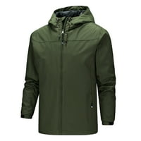 Labakihah zimski kaputi za muškarce muške jesenje i zimske postolje ovratnik vodootpornu vanjsku tanku jaknu gornji bluza kaput zelena