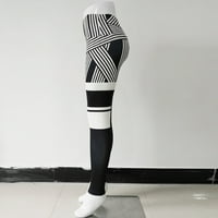 Hlače za žene Dressy Casual High Squik Fitness Yoga Stolpano Dame'printirane pokrene joge pantalone