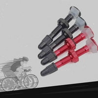 Prošireni ventili Fine Fine fitne korozije otporne na koroziju silikonske dne gume za mlaznice za mlaznice za mlaznjak jezgra bicikla zamjena aluminijske legure bez cijevi za cijev za cijev MTB bicikl
