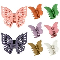 Leptir za kosu za žene djevojke, velike leptirske kandže i srednje leptir za kosu, mat jake držite leptirske