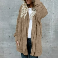 Ženski duksevi kaputi Trendy Plus veličine obloženi vrhovi majice Ležerne prilike na otvorenom sa haubom