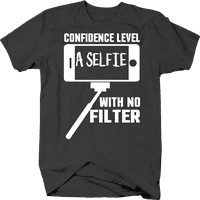 Nivo samopouzdanja: Selfie bez filter Girl Grafičke majice Xlage tamno siva