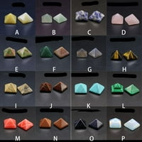 Fluorit Modern Decor Collectibles Kvarcna dekoracija čakre DIY Office Pyramid dragi kameni kamen zacjeljivanje