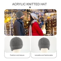 Pleteni šešir akril beanie hat vanjski jesen zima rastezljivo
