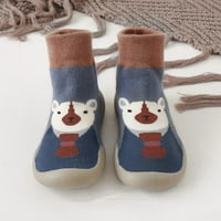 Yinguo tople zimske cipele za bebe crtane jelene, božićne cipele za bebe bebe meke jedine cipele D 20