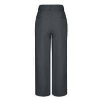 Gacuw široke nožne pantalone za žene Dressy Plus size Regularne fit duge hlače Lounge pantalone Duks