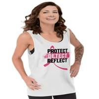 Protect Detect Reflect Cancel Cancer Cancer Top Tee Majica Žene Brisco Marke