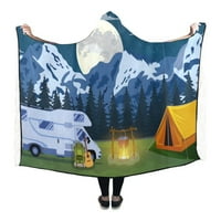 Kapuljača za bacanje kampiranja prikolica za kampiranje Travel Night Moon Nosivi pokrivač Udobna mekoća