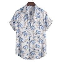 Košulje za fragarn za muškarce Ljeto Muška modna trenda plaže s kratkim rukavima Ispiši jednokrasnu