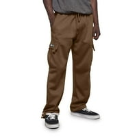 Hlače za muškarce Radne ležerne konopske labave struine čvrste boje džepa labave sportske pantalone