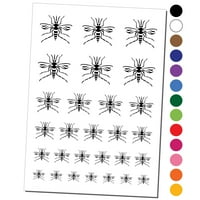 Mosquito Pest insekt Bug vodootporan Privremena tetovaža postavljena lažna umjetnička kolekcija - tamno
