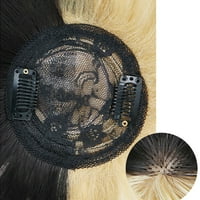 Viviabella Clip u prašinama ravno miješano boja fringe zakrpu za kosu sintetički topper pokriva rukavice
