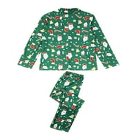 Božićna porodica koja odgovara pidžami set za odrasle djece crtani tisak Blazer dugih rukava i setovi
