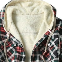 CLLIOS MENS FLEECE jakne za čišćenje kapuljača kapuljača padajuće pad dolje jakna s majicom Classic