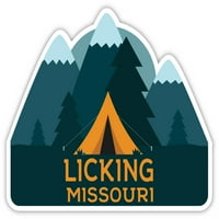 Lizanje Missourija Suvenir Frižider Magnet Camping TENT dizajn