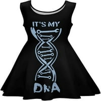 To je moja DNK ženska ljetna haljina ljuljačka smiješna tiskana sandress mini bez rukava