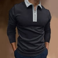 Tking modni muški modni patentni patentni majica, majica s dugim rukavima, pulover s dugim rukavima