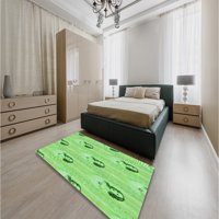 Ahgly Company u zatvorenom pravokutniku Smaragdno zeleni tepihe zelene površine, 2 '4 '
