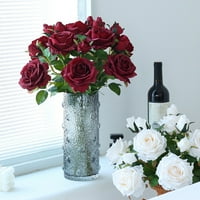 Wirlsweal Artificial Rose Clower za veštački cvijet za višestruki umjetni ružini buket Realističan dugotrajni
